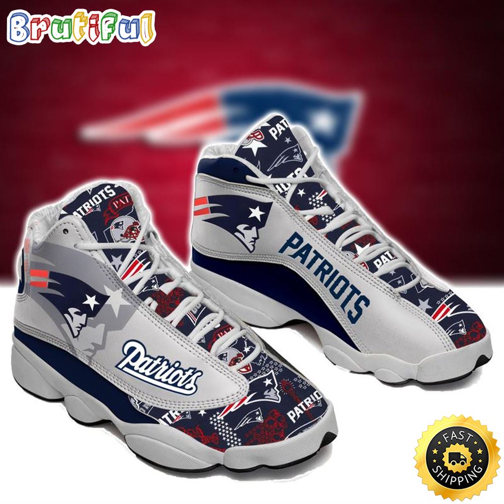 New England Patriots Nfl Ver 9 Air Jordan 13 Sneaker