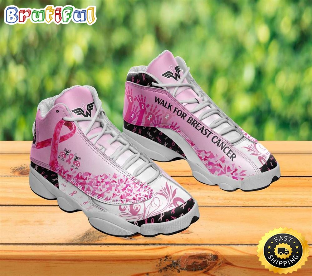 Walk For Breast Cancer Awareness Pink Ribbon and Bugs Air JD13 Shoes