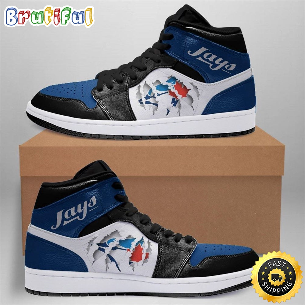 MLB Toronto Blue Jays Air Jordan 1 High Sneakers Classic Air Jordan Sneakers