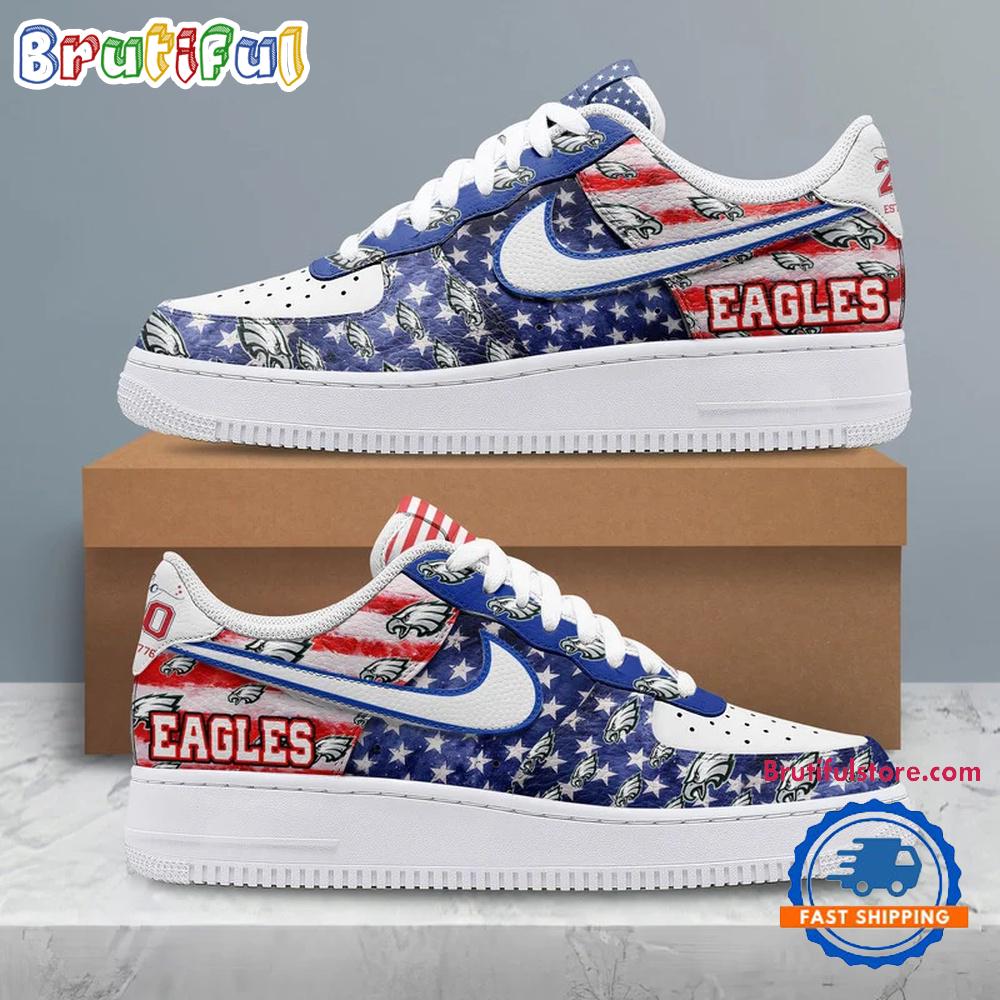 Philadelphia Eagles 2026 NFL 250 Years Of America Air Force 1 Shoes Sneaker