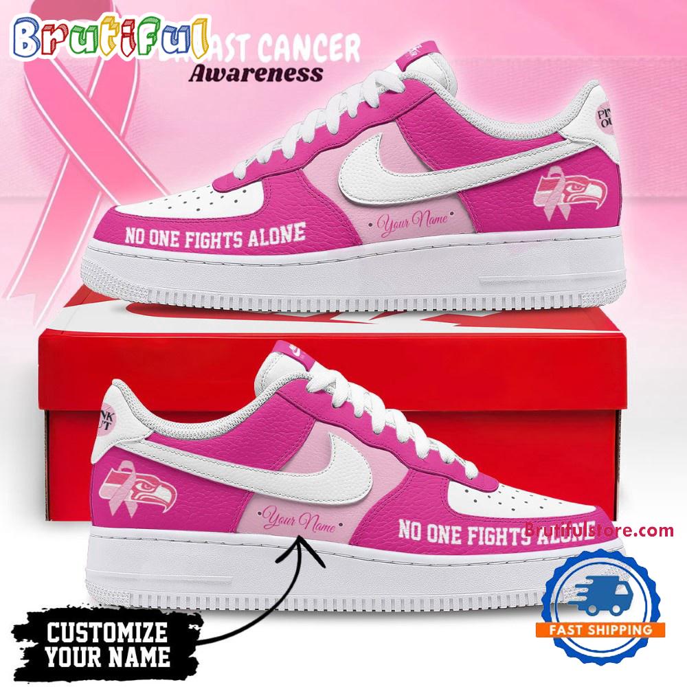Seattle Seahawks Breast Cancer Awareness October Air Force 1 Shoes Sneaker