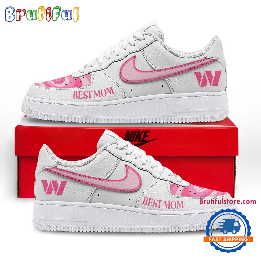 Washington Commanders NFL Mother Day Best Mom Air Force 1 Shoes Sneaker
